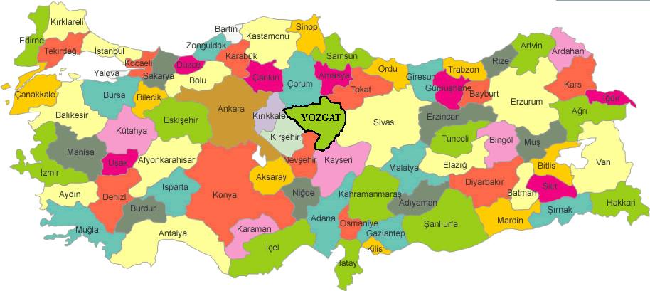 Yozgat İli ni %18,34 nu teşkil eden ormanlık alan 257569,5 hektardır. Türkiye genelinin %26 olduğu dikkate alındığında Türkiye ortalamasının altında kalmaktadır.