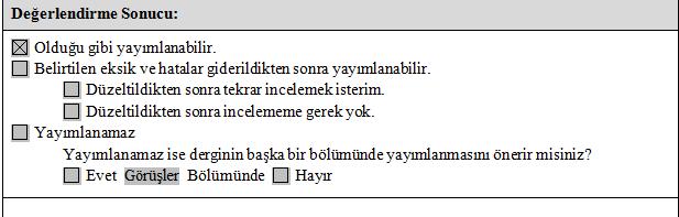 Yazarların gönderdiği dosyalar üzerinden hakemlerin istediği değişikliklerin yapılıp