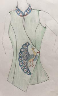 Tavuskuşu Bu alternatif çizimlerden estetik, maliyet ve üretilebilirlik gibi unsurlarda düşünülerek, tavus kuşu desenli 15. Model uygulanmak için seçilmiştir.