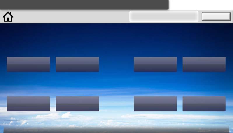 Makinenin Kurulması ve Ayarlanması > Dokunmatik Panel Dokunmatik Panel Ana Sayfa Ekranı Bu ekran, işletim panelindeki [Ana Sayfa] tuşuna basılarak görüntülenir.