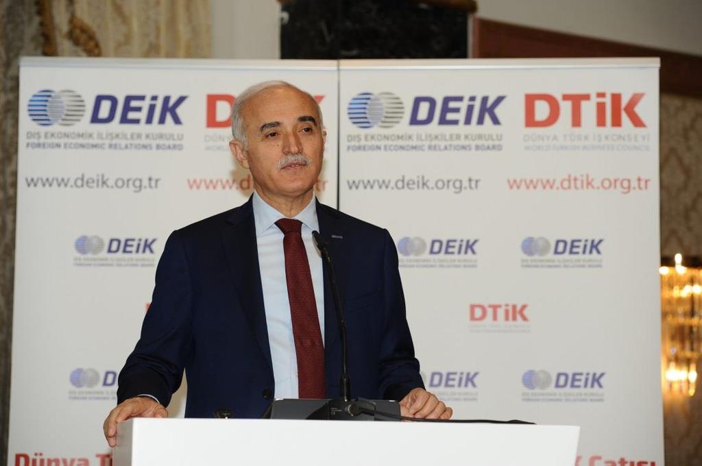 DTİK STRATEJİ ÇALIŞMASI BİLGİLENDİRME TOPLANTISI 5 Mart 2018, İstanbul DEİK/Dünya Türk İş Konseyi (DTİK) Strateji Çalışması Bilgilendirme Toplantısı, Ekonomi Bakanlığı Müsteşar Yardımcısı Hüsnü