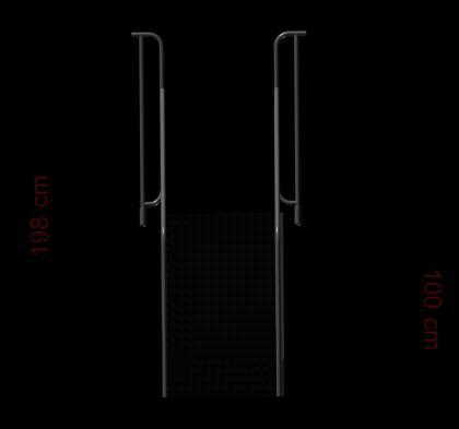 5 BASAMAKLI MERDİVEN Merdivenler zeminden platforma 100 cm kot farkına erişebilecek şekilde imal edilecektir. Merdivenlerin basamak yüksekliği minimum 130 mm, maksimum 200 mm.