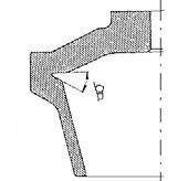 Şekil. Rotor geometrisi Rotor duvarının eğimi α eğim açısı ile verilmekte olup bu açı ile 0 arasında değişebilmektedir.