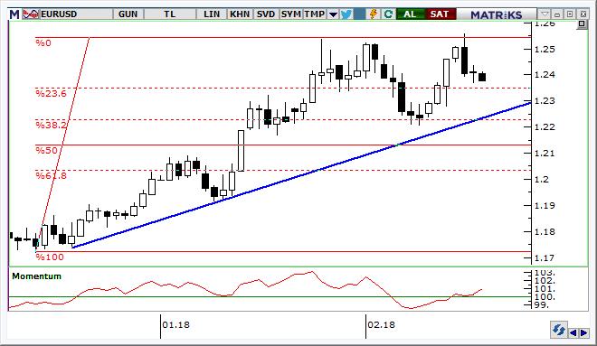 EUR/USD Teknik Analizi Paritede 1,2550 civarından gelen kâr satışları sonrasında 1,24 desteğinin de altına gelindi.