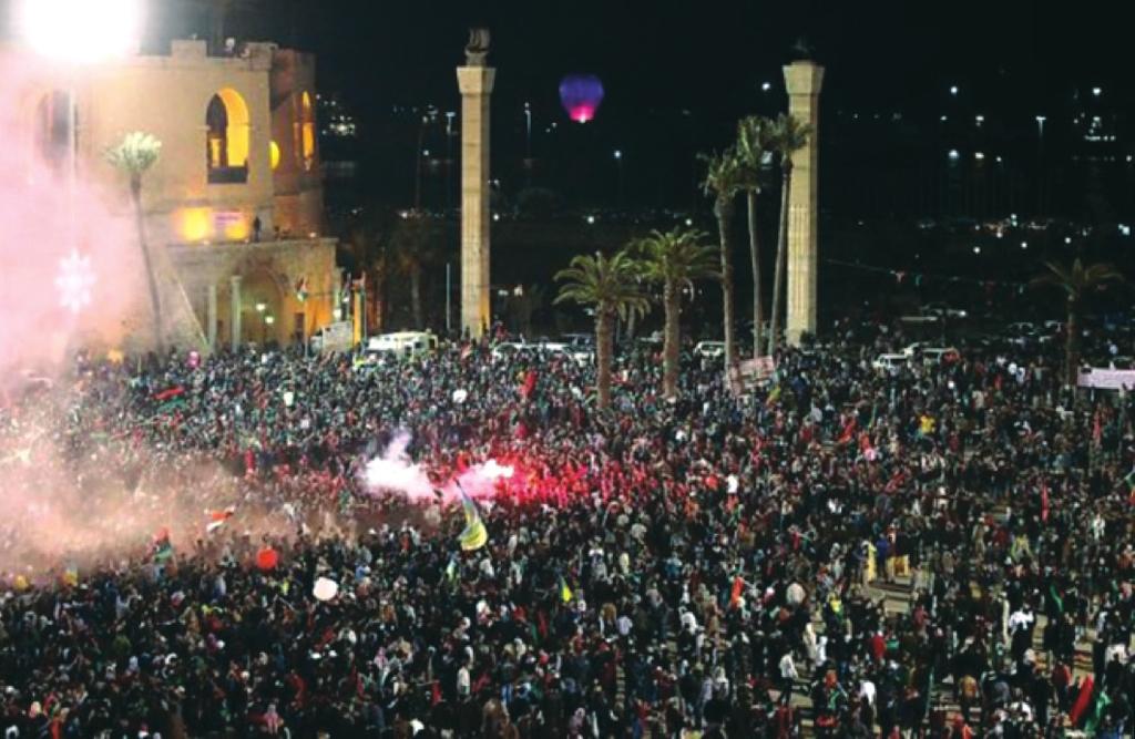 2011 de gerçekleşen Libya Ayaklanması kapsamında, karşıt görüşlü grupların eylem ve gösterilerinin gerçekleştiği kritik bir nokta haline gelmiştir (Şekil 2).