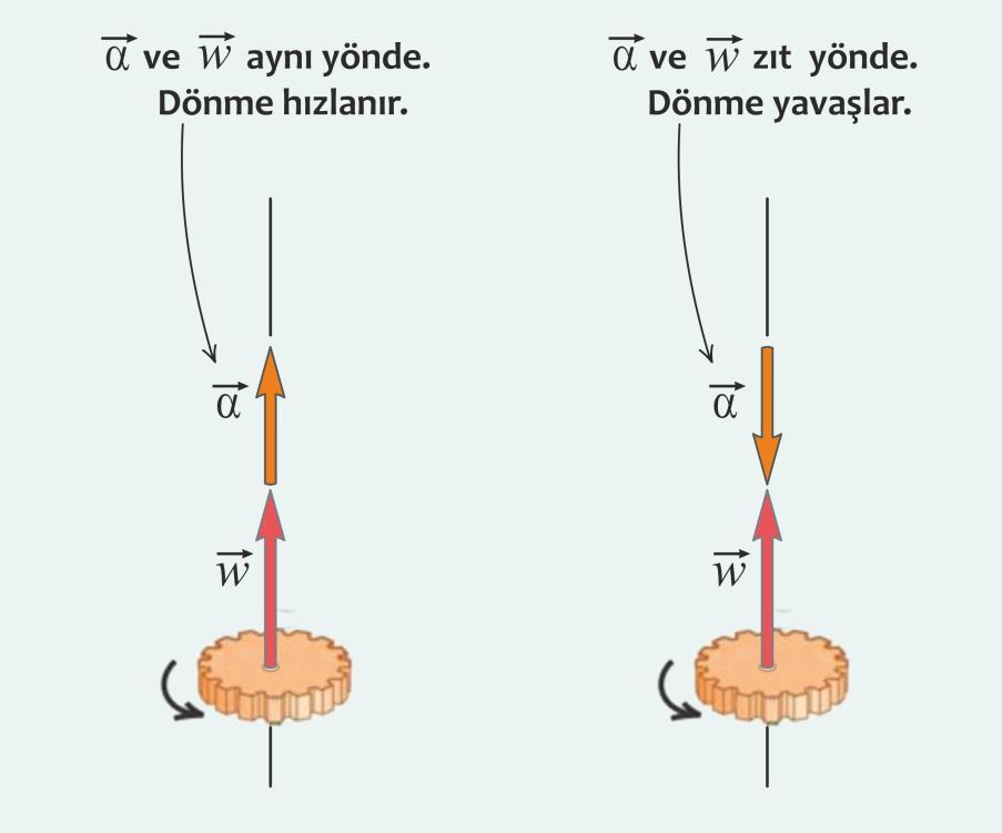 Açısal İvme α Ortalama açısal İvme α