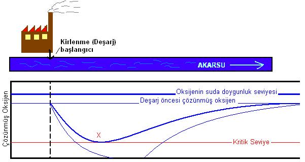 çözünen oksijen eşittir.