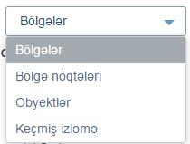 Verilənlərin idxalı zamanı açılan menyuda nəqliyyat vasitəsini seçib verilənləri yadda saxlamaq