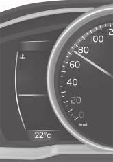 (yaklaşık 4 mil/sa.) üstünde bir hızda sürülürse uyarı sembolü Motor kaputu 12 tam olarak kapanmadıysa, bilgi ekranındaki açıklayıcı bir resimle birlikte uyarı sembolü yanar.