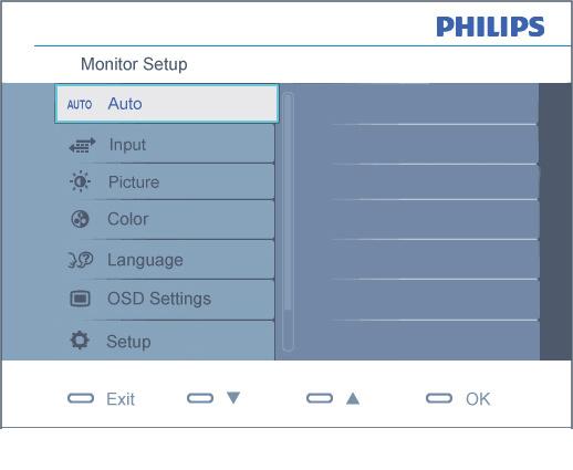 Ekran Menüsü Tanımı Ekran Göstergesi (OSD) nedir? Ekran Menüsü (OSD) tüm Philips LCD monitörlerinde bulunan bir özelliktir.