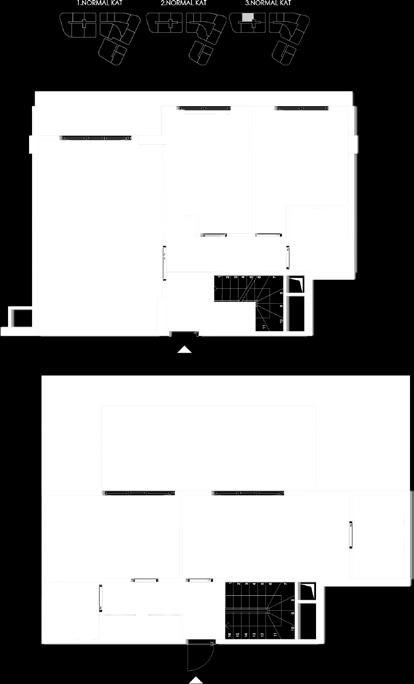 87 m² F TİPİ 1- ANTRE 2- HOL 3- SALON 4- MUTFAK 5- Y.