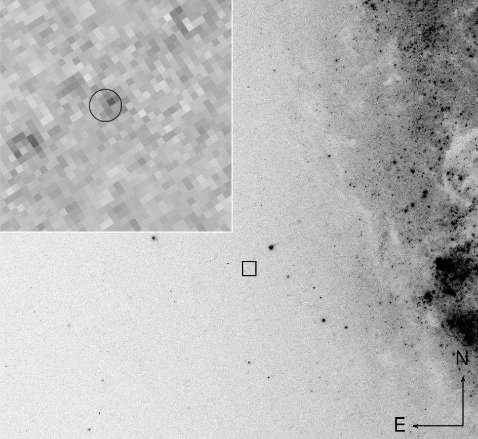 NGC 3627 (M66) galaksisinde bulunan ULX in optik çalışmaları (HST gözlemleri) NGC 3627 (M66) de bulunan ULX (X-1) in HST/ACS/WFC F555W filter görüntüsü.