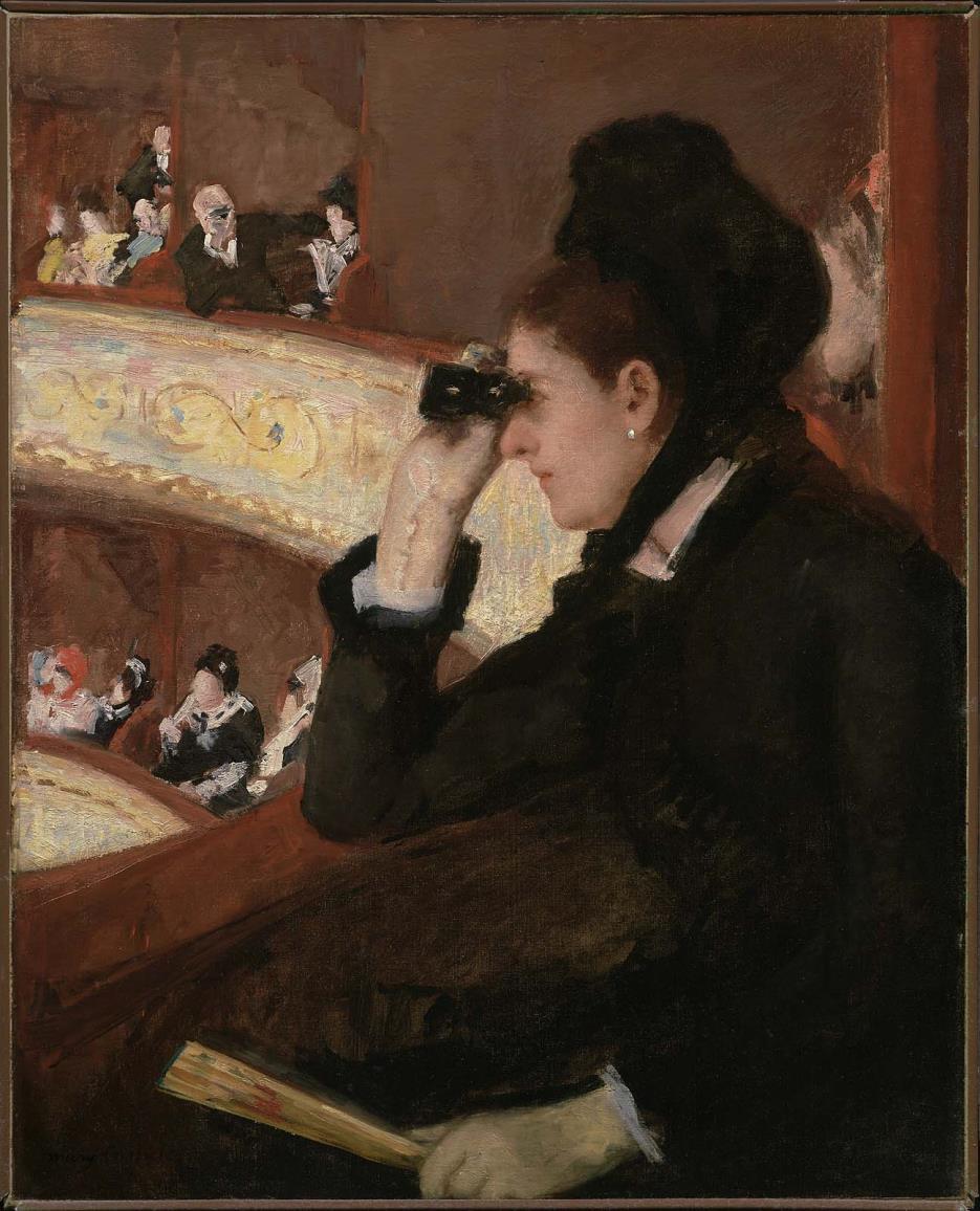 Şekil 4.14 : Mary Cassatt, Operada, 1878, tuval üzerine yağlıboya, 81x66 cm, Museum of Fine Arts, Boston, (Url-11). Opera, 19.