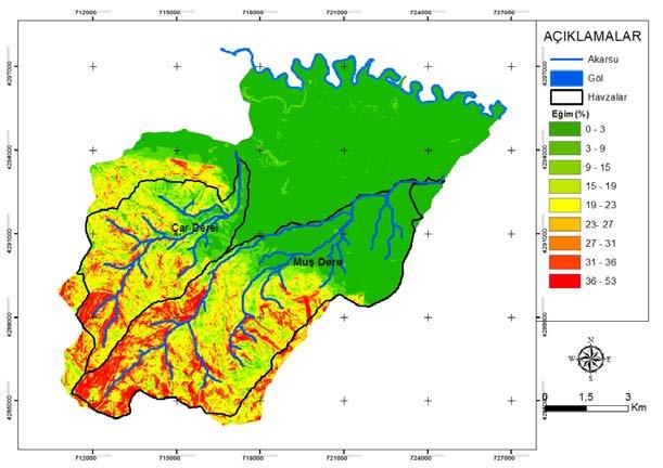 Bundan dolayı eğim şartları ve morfografya yağışış getireceği su fazlasına bağlı olarak sel afeti üzerinde etkili olacaktır.
