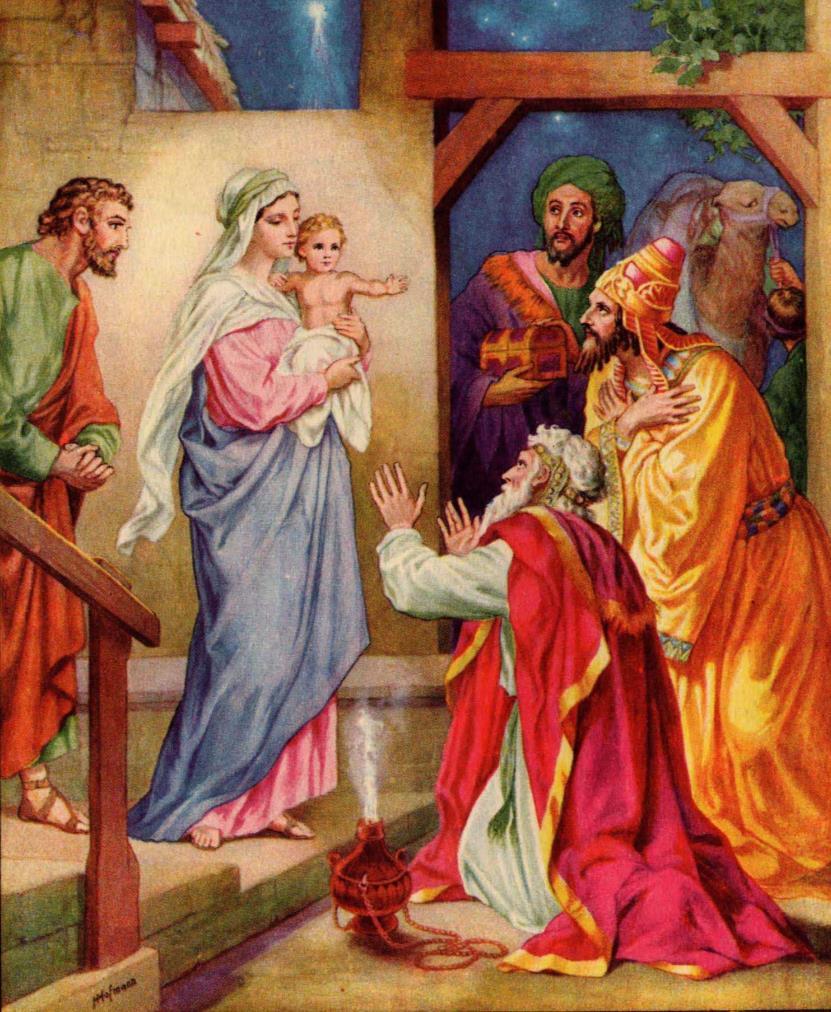 26 Resim 7: Müneccim Kralların Tapınması 5 görünmektedir. Bu kompozisyonda Meryem genellikle sol tarafta oturur pozisyonda ve Yusuf ayakta tasvir edilmektedir.