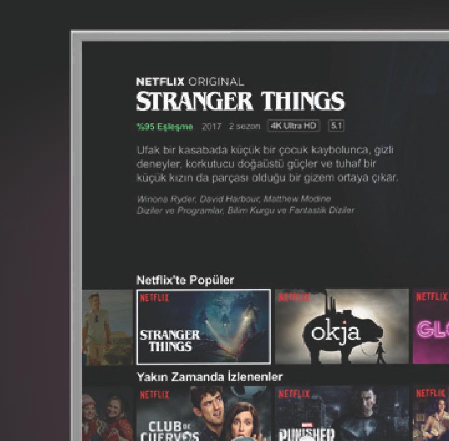 Özellikler Netflix Uygulama Merkezi Tek Yönlü Paylaşımı (Miracast) Yakala Paylaş Online