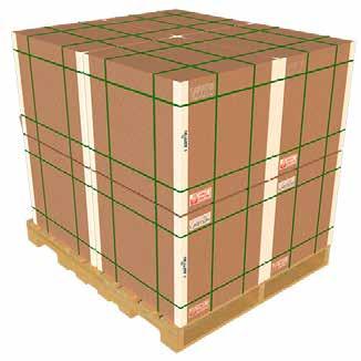 24 Köşebent Kullanım Alanları Cardboard Edge Protector Usages Dikey Koruma Karton Köşebent, paletleri dengede tutar, nakliye ve depolamada tam koruma sağlar.