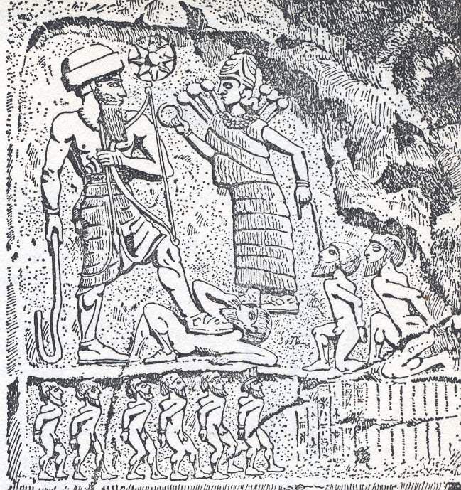 Elam kralı Khita ve Akkadlı Naram-sin (2254-2218) arasında yapılan bir anlaşma Elam dilinde yazılmış en eski belgedir. En başta 37 tanrı şahit olarak gösterilmiştir.
