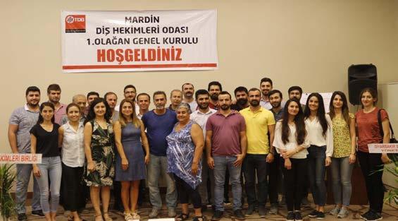 MARDİN DİŞHEKİMLERI ODASININ KURULUŞU Türk Dişhekimleri Birliği Merkez Yönetim Kurulu nun 5 Temmuz 2018 tarihli toplantısında; Diyarbakır Dişhekimleri Odasına 8 ilin bağlı olması coğrafi bölgenin