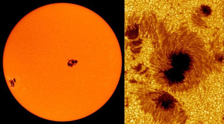 Güneş Lekeleri Güneş lekeleri, manyetik alan düzensizliği