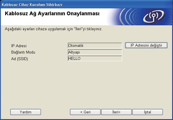 k Ağınızd Kimlik Doğrulm ve Şifreleme ypılndırılmdıys, DİKKAT! ekrnı görünür. Ypılndırmy devm etmek için, Tmm öğesini tıkltın.