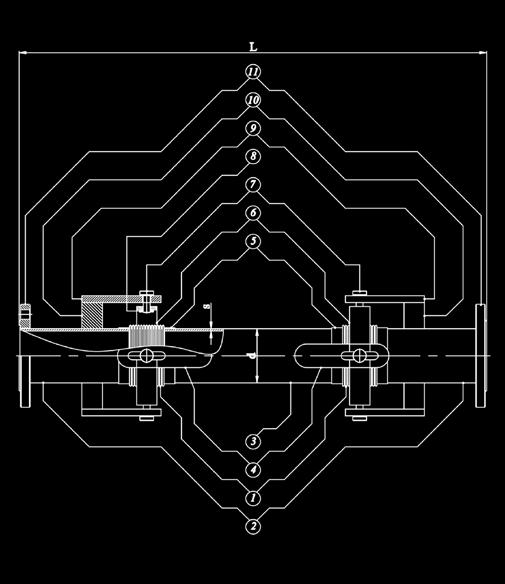 ) Özellikler / Specifications 4 Kanallı Lama / Chamel Port St 37-2 / AISI 304 - AISI 316 (Ops.