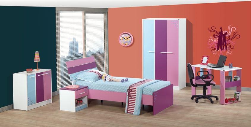 3 3 SİiRA GENÇ ODASI / YOUNGROOM SET 3 Kapaklı Gardrop