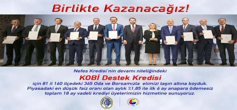 Bu nedenle, ülkemiz ekonomisinde önemli yer tutan KOBİ'lerin ﬁnansman sorunlarının giderilmesine katkı sağlamak üzere, 2017 ve 2018 yıllarında başarı ile gerçekleş rilen TOBB Nefes Kredisi"nin bu