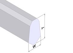 PALET PABUÇ TIRNAK PROFİLLERİ GREYDER BIÇAKLARI Parça No T [mm] W [mm] Uzunluk [mm] Model GBP24T5-07 24