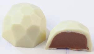 Beyaz Çikolata Yin-Yang Bitter-White Bitter, White Chocolate and Almond Paste Filling 200-704 Kristal Beyaz Fındık Püre Dolgulu Beyaz Çikolata