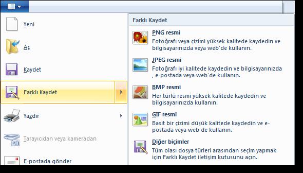 Çıktı almadan önce çıktı alınacak resmin kağıt üzerinde nasıl durduğunu görülmesini sağlayan baskı önizleme ekranına da Paint sekme grubu Yazdır alt sekmesindeki Baskı Önizleme ekranından