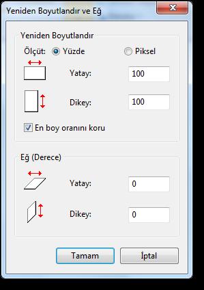 Paint kullanımının en çok tercih edildiği durum bir resim üzerinde belirli bir kısmın saklanıp diğer kısımların silinmesidir. Bu işleme kırpma denilmektedir.