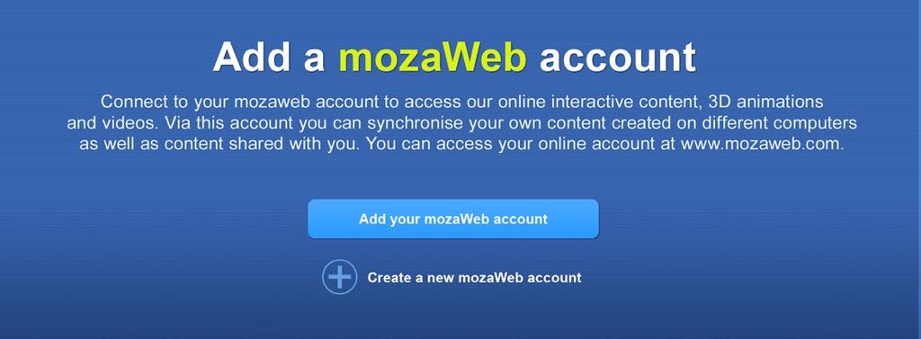 içeriklerinizi paylaşabildiğiniz kişisel bir online hesaptır. mozabook'u kullanmadan web-kitaplara ve interaktif içeriklere online erişebileceğiniz mozaweb'e giriş yapabilirsiniz.