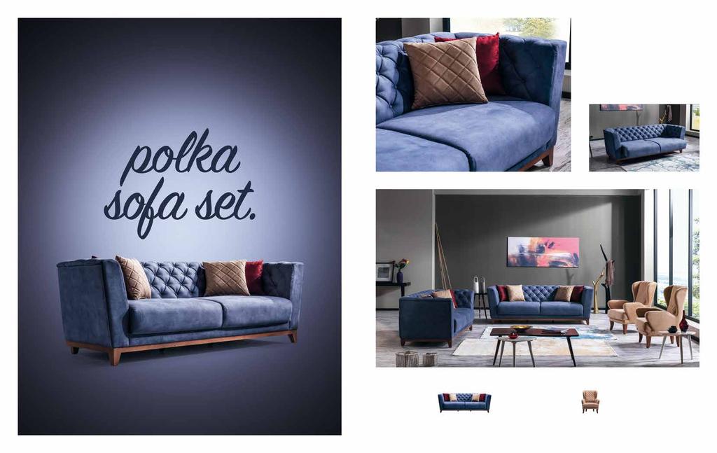 Polka. Koltuk Takımı / Sofa Set Kumaş Kodu: 1335A-1332A-1332A-1337A 3 lü 2 li G.W.2240 Y.H.780 D.D.930 G.