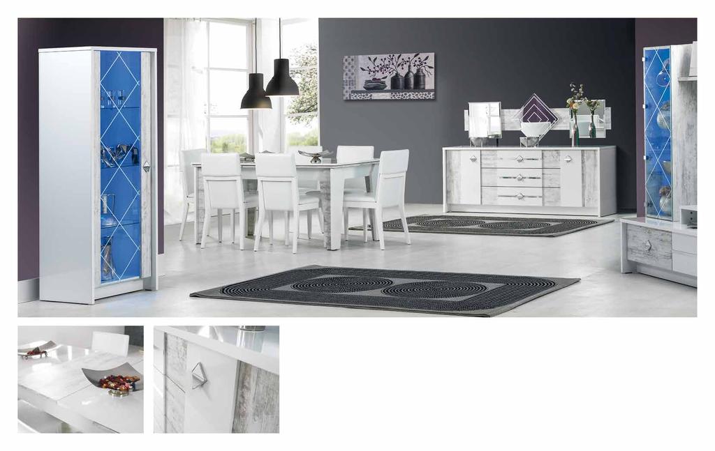 Nehir. Yemek Odası / Diningroom Set Beyazın albenisiyle, konforun cazibesini bir araya getiriyor.