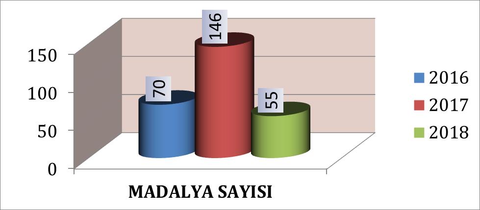 YILLAR İTİBARİYLE MADALYA