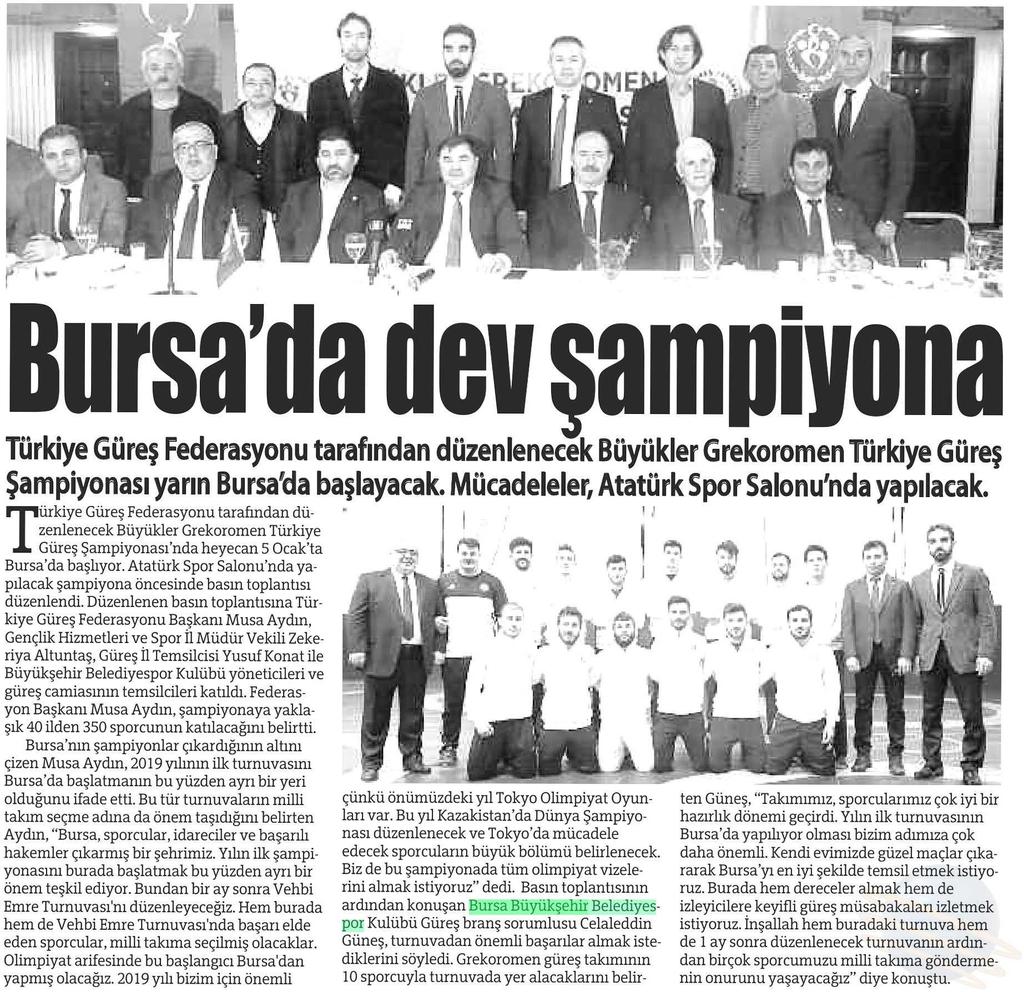 BURSA DA DEV SAMPIYONA Yayın Adı : Bursa'da Meydan