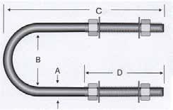 TEL MAMÜLLER WIRE PRODUCTS U CİVATA U BOLT