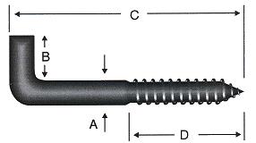 kg ŞOFBEN ÇİVİ SQUARE HOOKS ÜRÜN KOD A B C D KOLİ KOLİ 1 141 Ø6 18 50 30 1363 g 100 adet