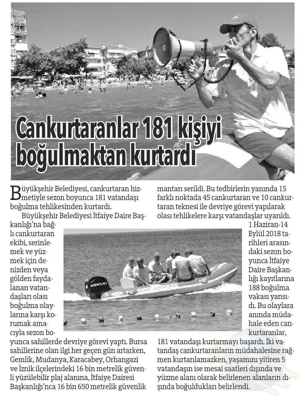 CANKURTARANLAR 181 KISIYI BOGULMAKTAN KURTARDI Yayın Adı