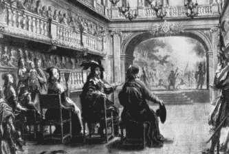 24 Şekil 8-Palais Kardinal 1629 1660 ARASI HALK TİYATROLARINDA SAHNE UYGULAMASI 1630 ların başındaki sahne uygulamaları,on yedinci yüzyılın en değerli tiyatro arşivinden biri olan Le Memoire de