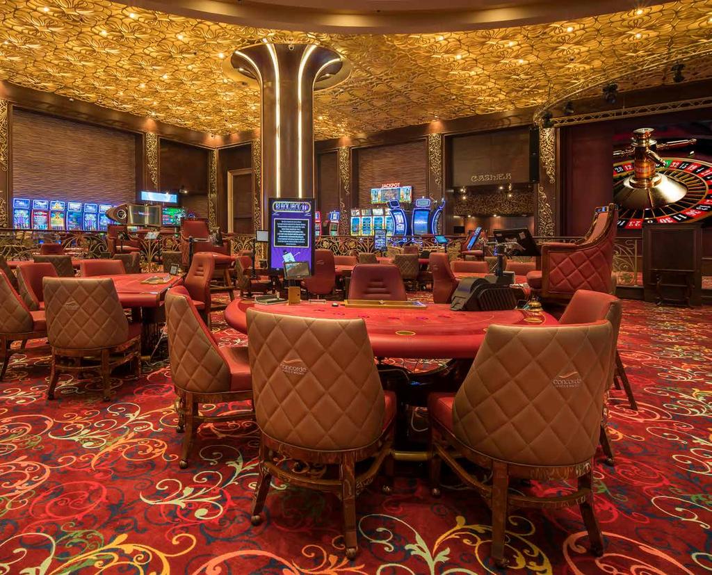 PERFECT HARMONY OF LUCK AND ENTERTAINMENT ŞANS İLE EĞLENCENİN MÜKEMMEL UYUMU CONCORDE CASINO Inspired by the Art Nouveau movement of the 19th century, the Concorde Casino delivers both beauty and