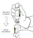 3 4 kapaklar alkollü bezle silinir Dengeli yüzeyde steril su şişesi transfer kanülü ile