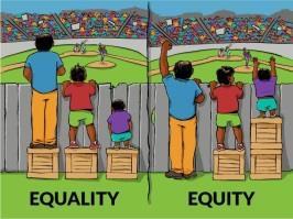 Eşitlikçi kullanım ilkesine göre herkes, kentsel çevrede (kamusal ve özel alanlara, kent merkezlerine, hastanelere, sokak, cadde,