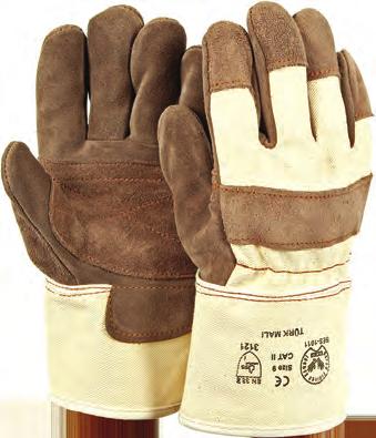 MONTAJ & AĞIR İŞ ELDİVENLERİ GLOVES FOR MONTAGE AND HEAVY DUTIES BES 1010 - Montaj uygulamaları için güvenlik ve konfor - Koku ve alerji yapmayan özel üretim yarma deri - Safety and comfort for