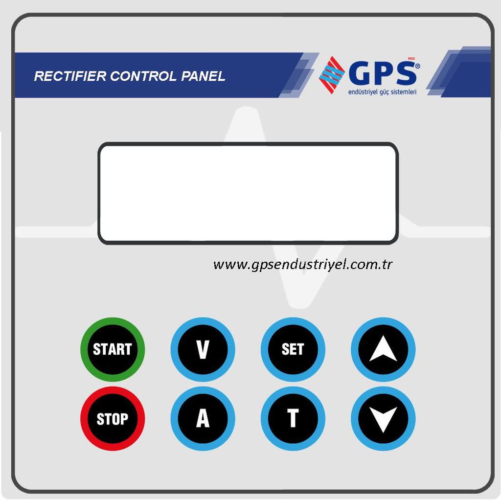 1- PANEL GÖRÜNTÜSÜ 1- Start : Cihazın çalıştırılmasını sağlar 2- Stop : Cihazın durdurulmasını sağlar 3- Aşağı Butonu : Ayarlanmak istenen değeri azaltmak için kullanılır.