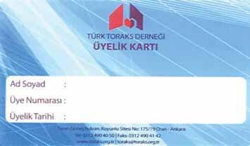 Türk Toraks Derneği Üyelik Yenileme Sistemi Kolaylaştırıldı 14 Türk Toraks Derneği (TTD) üye profilinin %97 sini solunum hastalıkları alanında çalışan hekimler, kalan %3 ünü de fizyoterapist ve