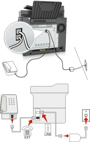 Faks alma/gönderme 95 DİKKAT ÇARPILMA TEHLİKESİ: Elektrik çarpması riskini önlemek için, faks özelliğini fırtınalı havalarda kullanmayın.