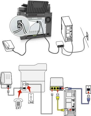 Faks alma/gönderme 96 Not: Yazıcıya telefon bağlamak için yazıcının telefon bağlantı noktasına takılı bağdaştırıcı kapağını çıkarın ve sonrasında telefonu bağlayın.