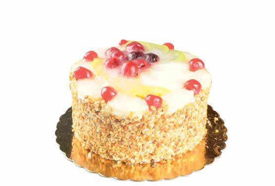 .. Delicious pastry which is composed with white chocolate and mixed fruits.